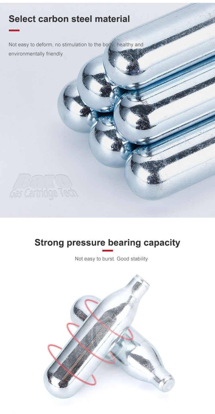 8g Food Grade Carbon Dioxide Cylinders
