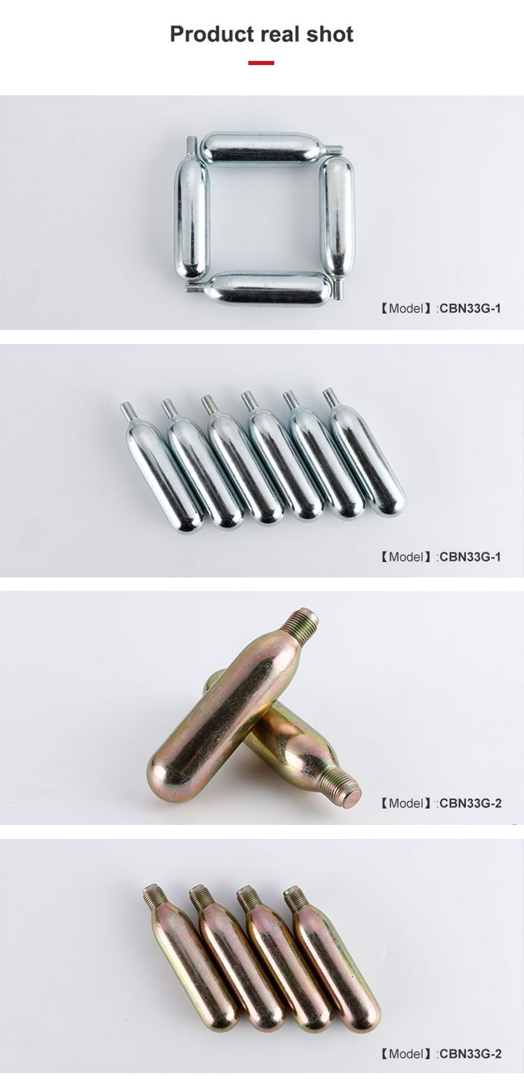 38g CO2 Thread Cartridges for Truck Tire Inflation
